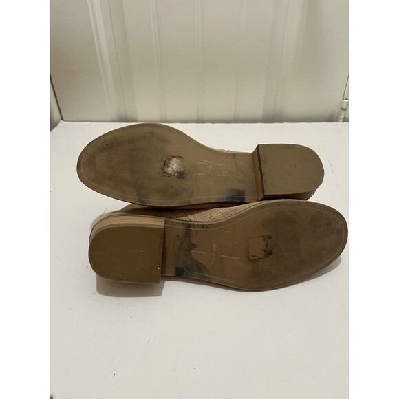 Dolce Vita Perforated Tan Zip Ankle Booties Boots Womens Size 9.5 Western Boho - Picture 10 of 11